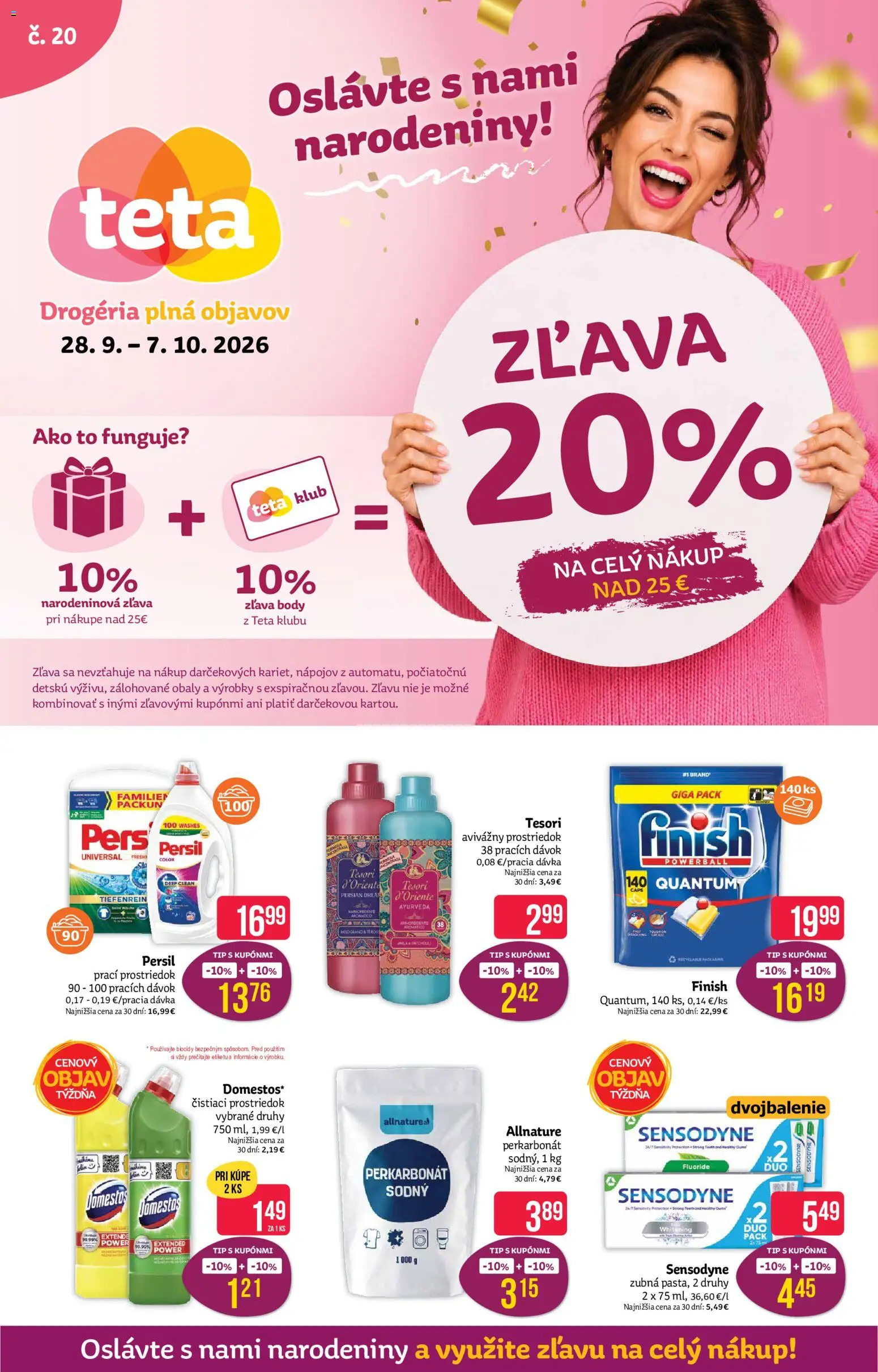 Náhľad Teta drogerie letáku platného od 28.09.2026