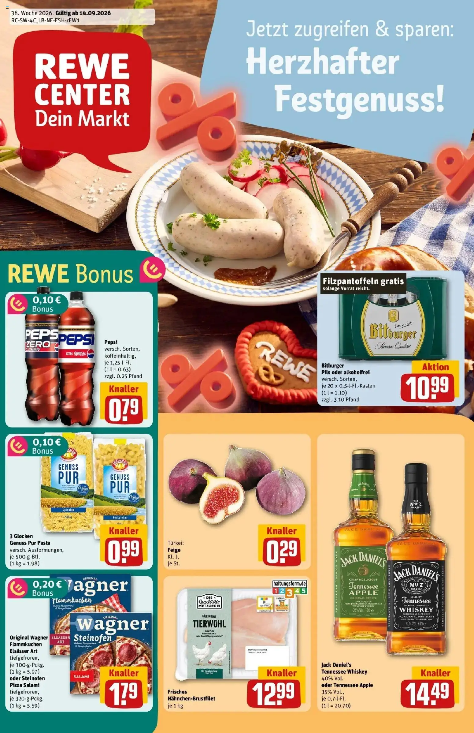 Vorschau von dem Prospekt des Geschäftes Rewe, gültig ab dem 14.09.2026