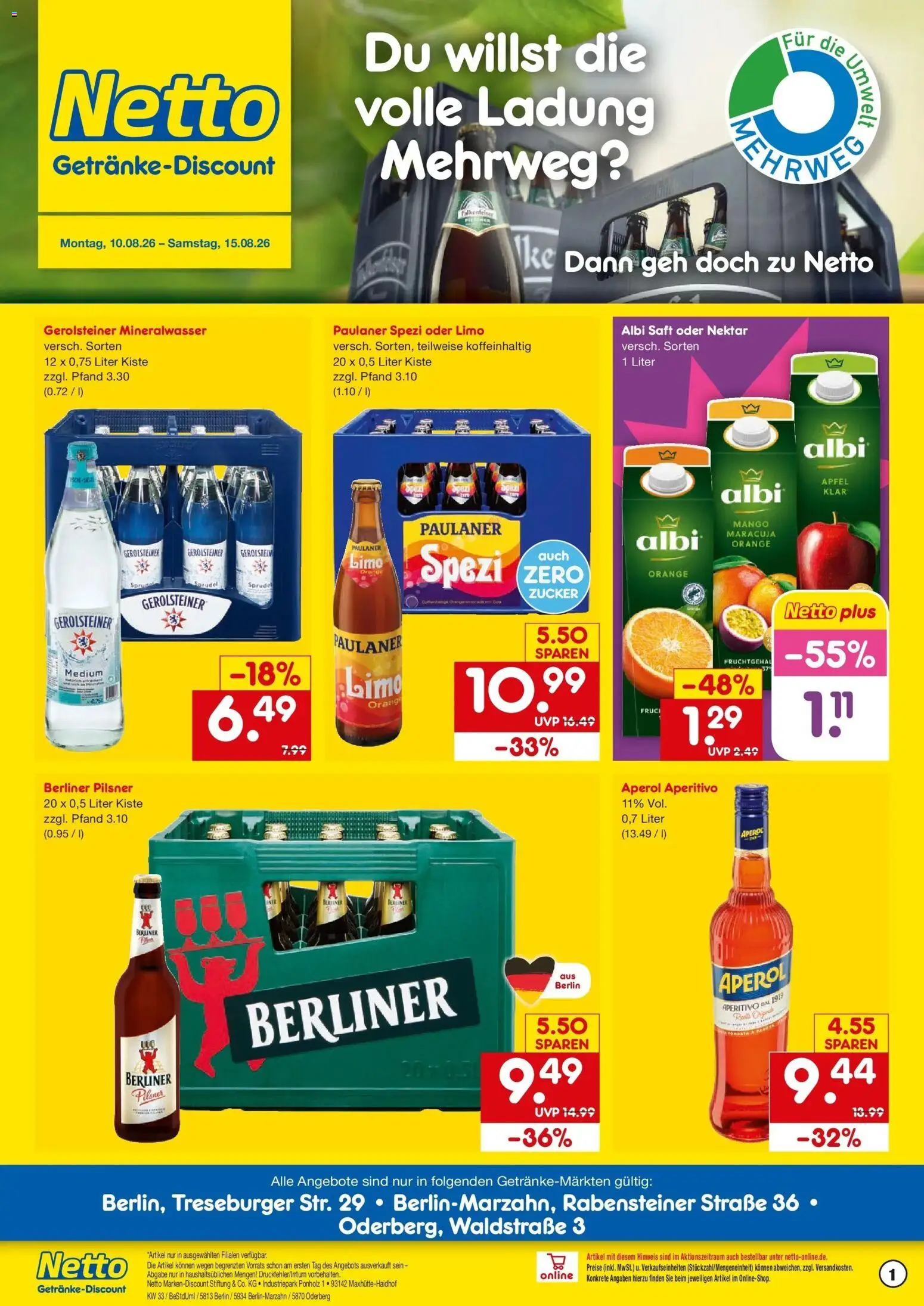 Vorschau von dem Prospekt des Geschäftes Netto Marken-Discount, gültig ab dem 10.08.2026