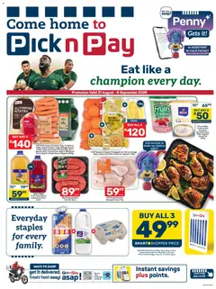 Preview of Pick n Pay flyer valid from 31/08/2026