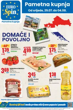 Pregled letka Eurospin Katalog trgovine Eurospin vrijedi od 29.07.2026