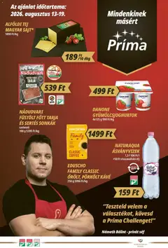 CBA Príma - CBA Príma akciós újság megtekintése, amely érvényes 2026.08.13.-től