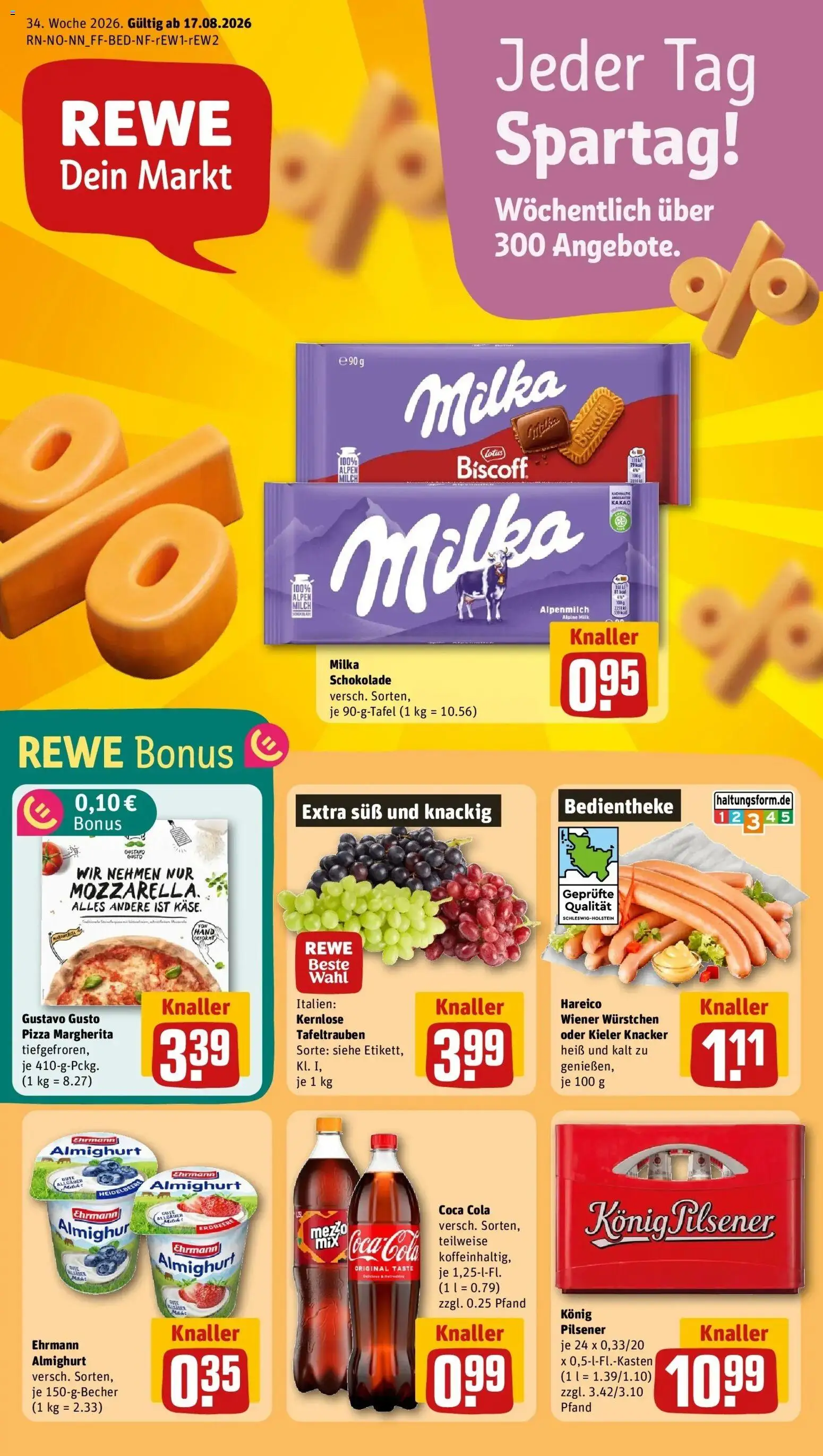 Vorschau von dem Prospekt des Geschäftes Rewe, gültig ab dem 17.08.2026