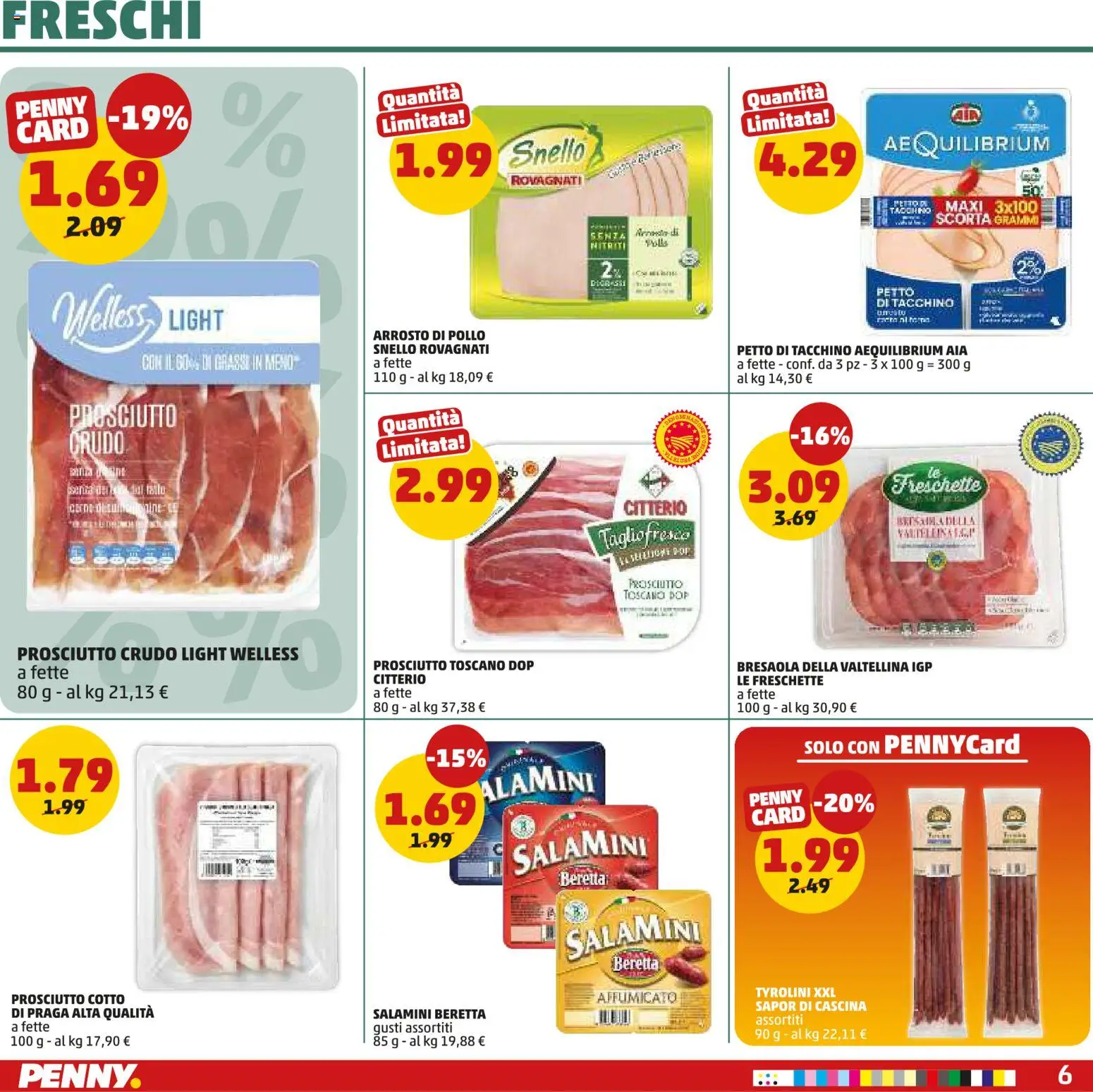Anteprima dell'opuscolo PENNY volantino dal negozio PENNY valido da 10/09/2026 - Bresaola, Pollo, Tacchino, Prosciutto Crudo, Prosciutto, Prosciutto Cotto, Arrosto, Petto di tacchino