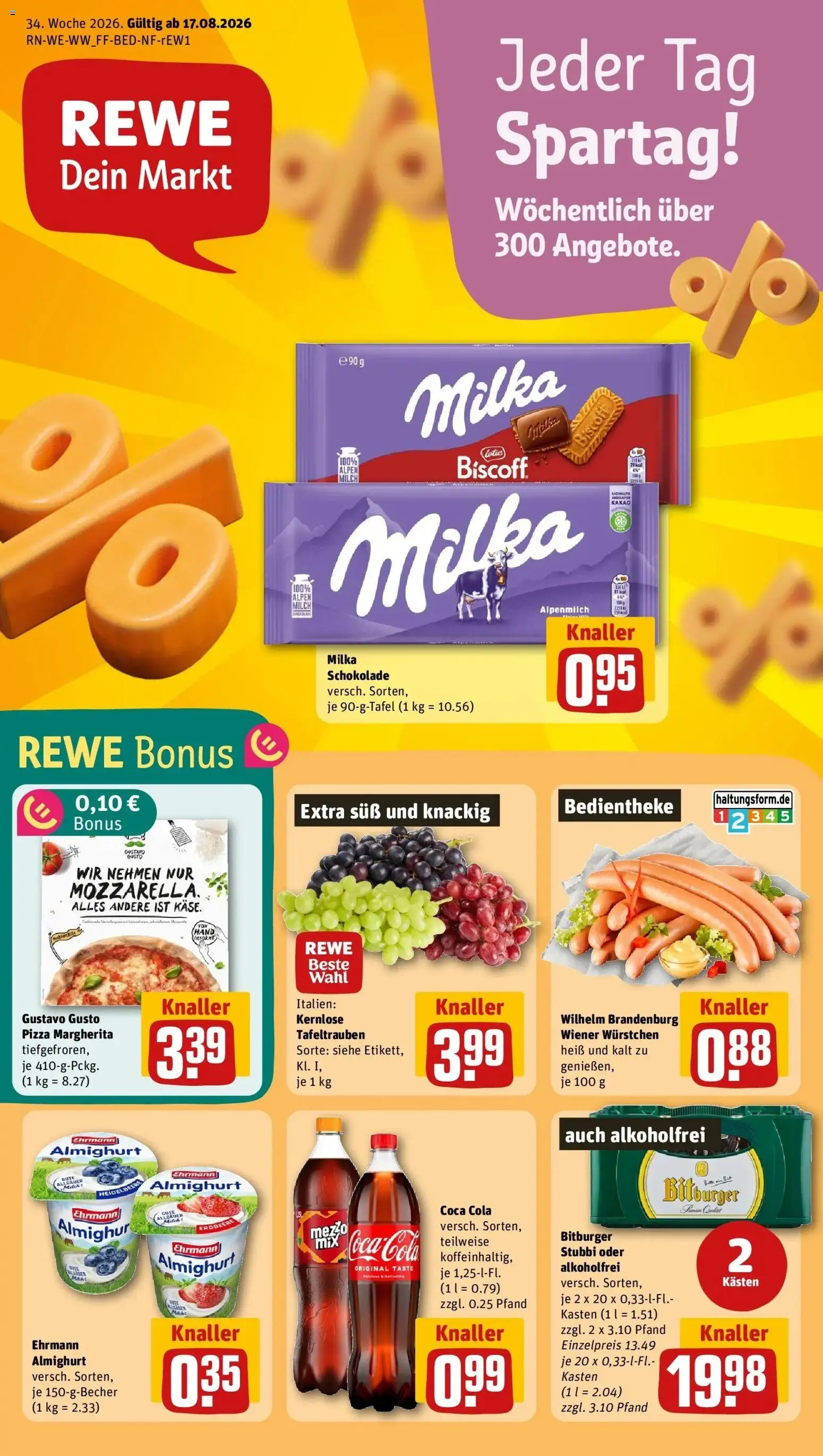 Vorschau von dem Prospekt des Geschäftes Rewe, gültig ab dem 17.08.2026