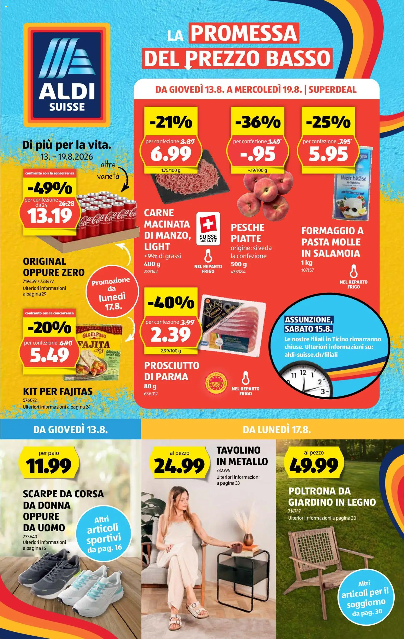 Vorschau des Merkblatts Aldi aktionen IT vom Shop Aldi gültig von 13.08.2026 bis 19.08.2026