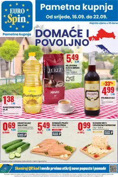 Pregled letka Eurospin Katalog trgovine Eurospin vrijedi od 16.09.2026