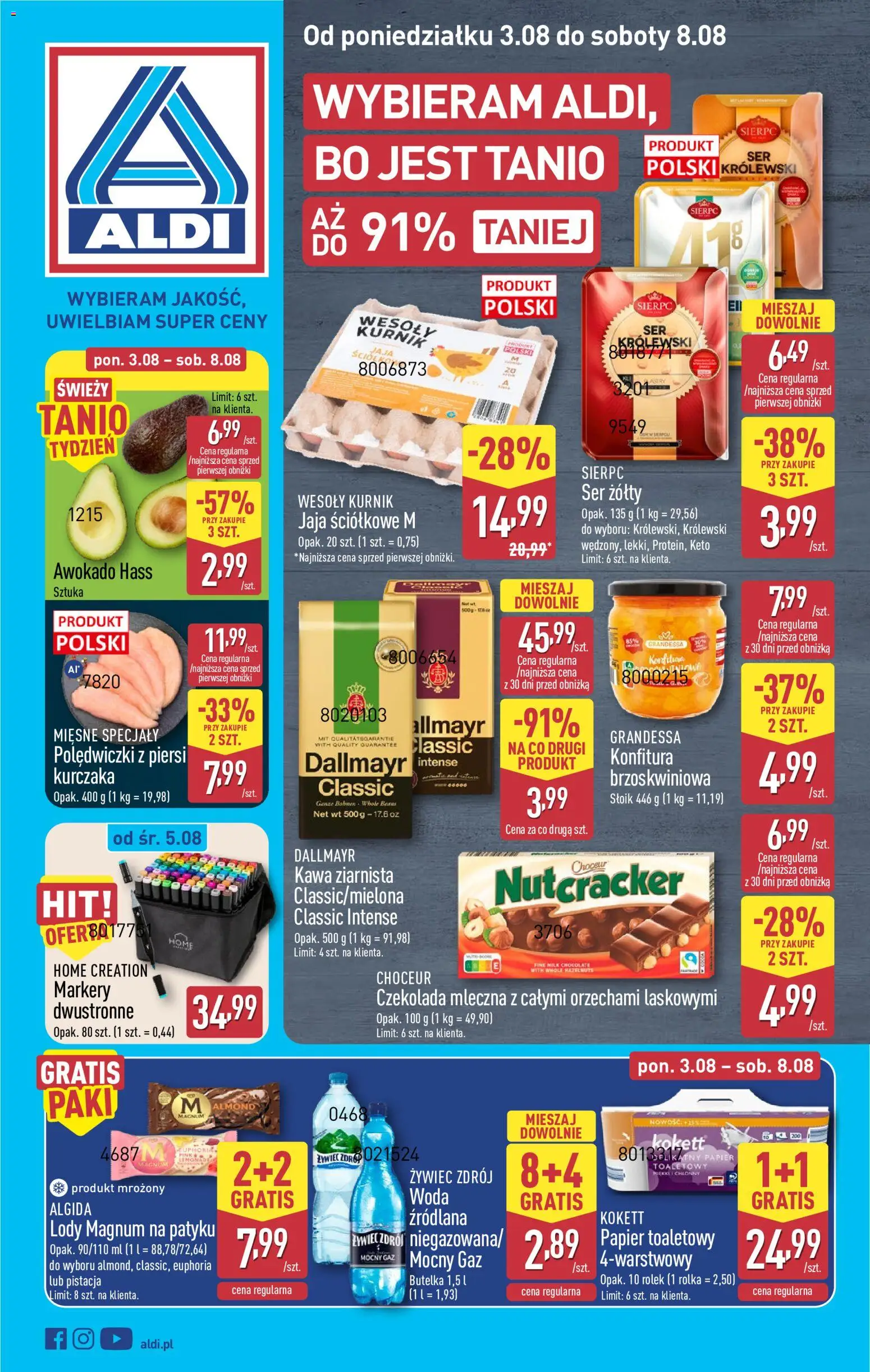Pogląd gazetki "Aldi gazetka" ze sklepu Aldi ważnej od 03.08.2026