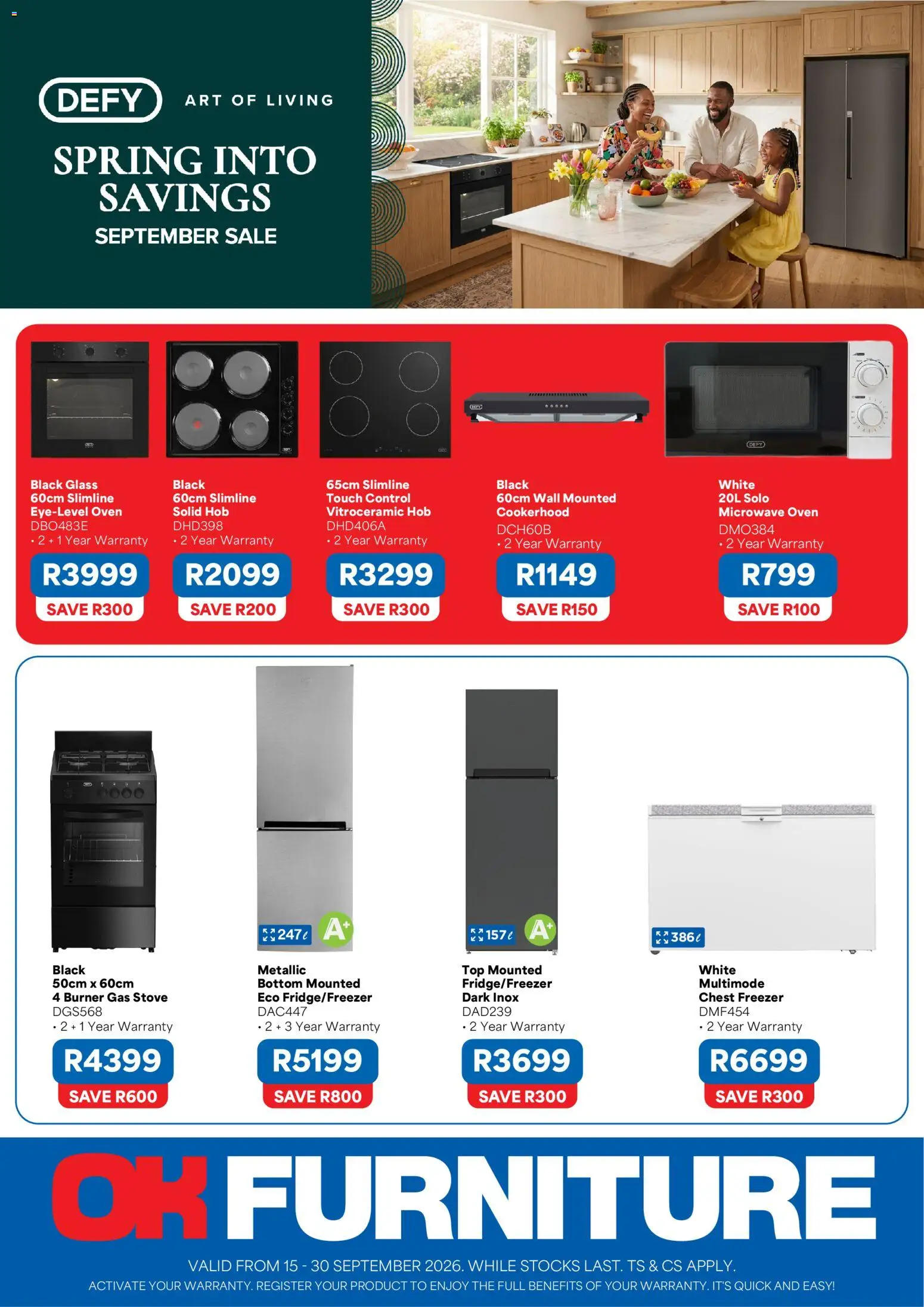 Preview of OK Furniture flyer valid from 15/09/2026
