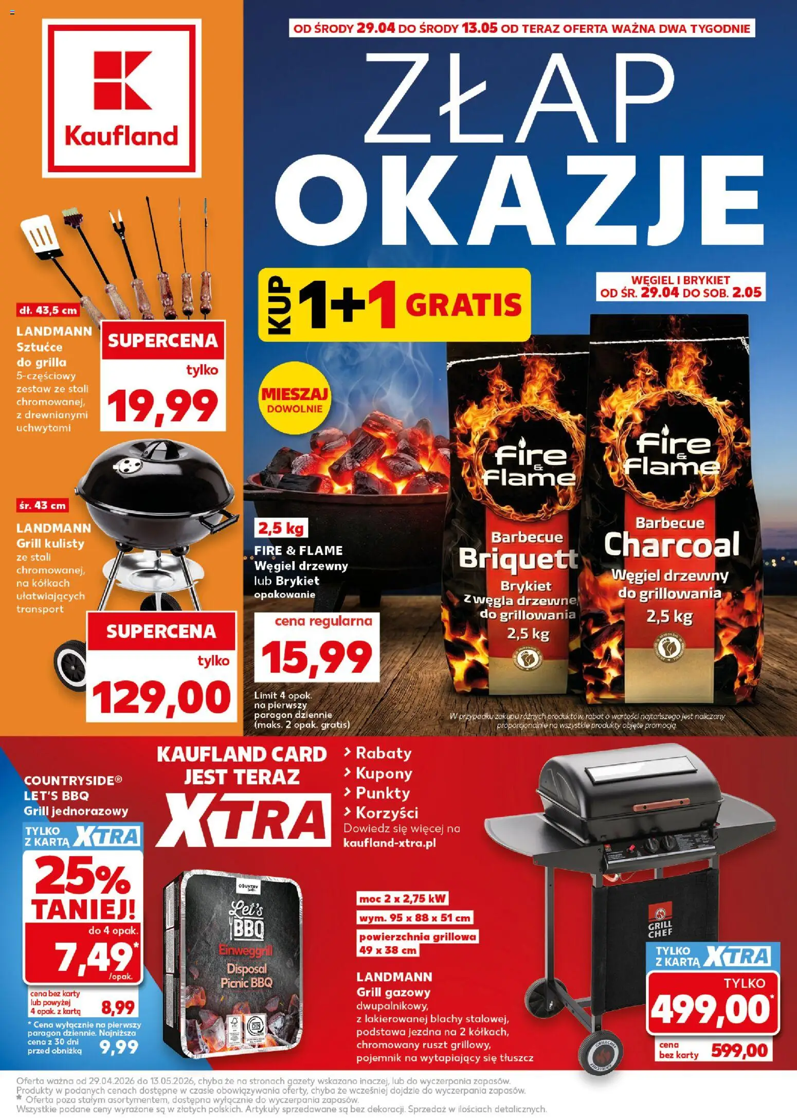 Náhled nabídky: Kaufland Polsko Kaufland Polsko leták - Złap okazje platný od 29.04.2026 - Karty